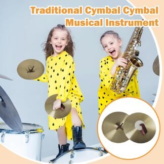 Hand Cymbals Percussion Instrument Hand Cymbals Alloy for Performance Party Beginner Professional Drum Players, 10inch