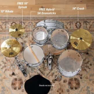HCS Cymbal Set Box Pack for Drums with 13 Hihats 14 Crash Plus Free 10 Splash Sticks Lessons MADE IN GERMANY Durable Brass 2-YEAR WARRANTY - lunas-mystic-emporium.com HCS Cymbal Set Box Pack for Drums with 13" Hihats, 14" Crash, Plus Free 10" Splash, Sticks, Lessons — MADE IN GERMANY — Durable Brass, 2-YEAR WARRANTY