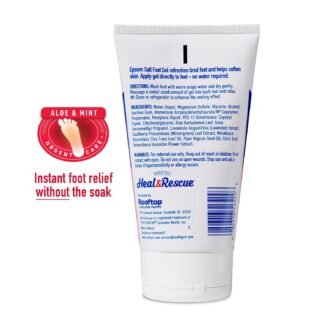 Heal&Rescue Epsom Salt Foot Gel, 4 Ounce, Soothing Relief for Painful, Tired, Aching Feet, Ditch the Foot Bath for Instant Relief