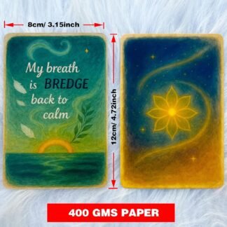 Healing Oracle Cards for Beginners, 50 Affirmations for Soothing Fear, Trusting The Unknown, Receiving Support and Becoming The Light, Self-Care Deck for Mindfulness, Meditation...