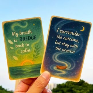 Healing Oracle Cards for Beginners, 50 Affirmations for Soothing Fear, Trusting The Unknown, Receiving Support and Becoming The Light, Self-Care Deck for Mindfulness, Meditation...