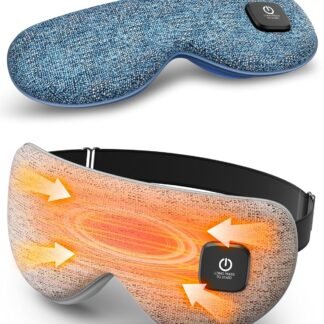 Heated Eye Mask - Cordless Eye Mask for Dry Eyes, FSA - HSA Eligible, Eye Relief, Improved Sleep, Washable Eye Heating pad for Travel and with Replaceable Shell (Gray)