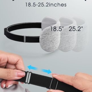 Heated Eye Mask - Cordless Eye Mask for Dry Eyes, FSA - HSA Eligible, Eye Relief, Improved Sleep, Washable Eye Heating pad for Travel and with Replaceable Shell (Gray)