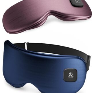 Heated Eye Mask - Cordless Eye Mask for Dry Eyes, FSA - HSA Eligible, Eye Relief, Improved Sleep, Washable Eye Heating pad for Travel and with Replaceable Shell (Gray)