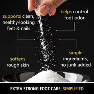 Heavy Duty Tea Tree Oil Foot Soak - Epsom Salt for Soaking for Odor & Footbath to Soften Calluses - Athletes Foot - Nail Discoloration - Relaxing Pedicure Soak - Dry Skin &...