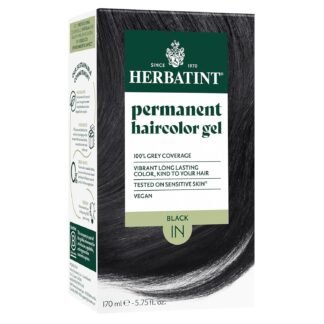Herbatint Permanent Hair Dye For Women - 1N Black - For Up To 100% Gray Coverage - Ammonia-Free, Alcohol-Free & Vegan - Salon Influenced Hair color 5.75 Fl Oz