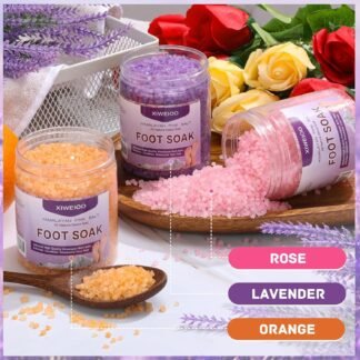 Himalayan Pink feet soka Salt 3 Set Kit Lavender Scent Orange Scent Rose Scent Foot Soak Salts with Epsom Set-Foot Athletes Foot spa ItchingFoot Bath Salt Tea Tree Oil Foot Care - lunas-mystic-emporium.com Himalayan Pink feet soka Salt 3 Set Kit Lavender Scent Orange Scent Rose Scent Foot Soak Salts with Epsom Set-Foot Athletes Foot spa Itching,Foot Bath Salt Tea Tree Oil Foot Care