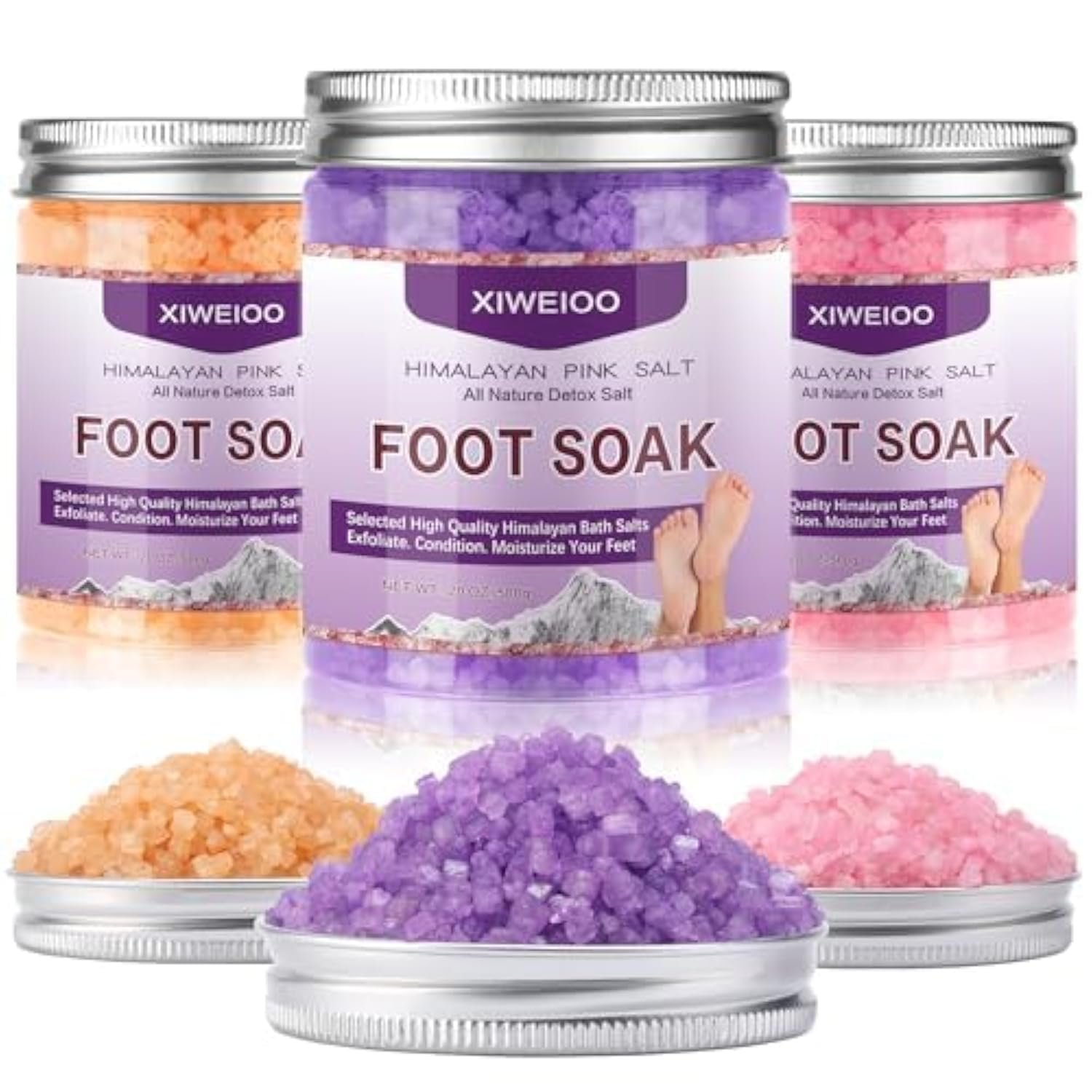 Himalayan Pink feet soka Salt 3 Set Kit Lavender Scent Orange Scent Rose Scent Foot Soak Salts with Epsom Set-Foot Athletes Foot spa ItchingFoot Bath Salt Tea Tree Oil Foot Care - lunas-mystic-emporium.com Himalayan Pink feet soka Salt 3 Set Kit Lavender Scent Orange Scent Rose Scent Foot Soak Salts with Epsom Set-Foot Athletes Foot spa Itching,Foot Bath Salt Tea Tree Oil Foot Care