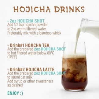 Hojicha Powder Japanese-Style for Latte - 212oz Low Caffeine Roasted Matcha Green Tea Houjicha Powder | Toasty Aroma Less Bitterness | Brew Below 80°C 175°F - lunas-mystic-emporium.com Hojicha Powder Japanese-Style for Latte - 2.12oz Low Caffeine Roasted Matcha Green Tea Houjicha Powder | Toasty Aroma Less Bitterness | Brew Below 80°C / 175°F