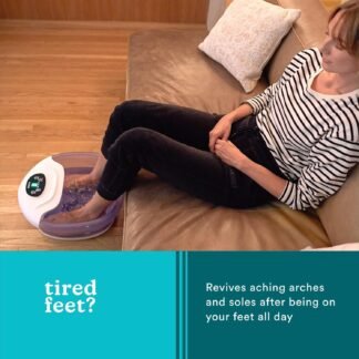 HoMedics Salt-N-Soak Footbath with Heat Boost and Soaking Salt Starter Kit 4 Soothing Massage Rollers Toe-Touch Controls Splash Guard Bubble Vibration Massage Bath Salt - lunas-mystic-emporium.com HoMedics Salt-N-Soak Footbath with Heat Boost and Soaking Salt Starter Kit, 4 Soothing Massage Rollers, Toe-Touch Controls, Splash Guard, Bubble, Vibration Massage, Bath Salt...