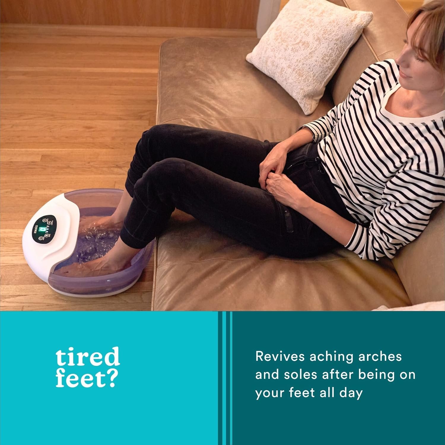 HoMedics Salt-N-Soak Footbath with Heat Boost and Soaking Salt Starter Kit 4 Soothing Massage Rollers Toe-Touch Controls Splash Guard Bubble Vibration Massage Bath Salt - lunas-mystic-emporium.com HoMedics Salt-N-Soak Footbath with Heat Boost and Soaking Salt Starter Kit, 4 Soothing Massage Rollers, Toe-Touch Controls, Splash Guard, Bubble, Vibration Massage, Bath Salt...