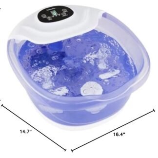 HoMedics Salt-N-Soak Footbath with Heat Boost and Soaking Salt Starter Kit 4 Soothing Massage Rollers Toe-Touch Controls Splash Guard Bubble Vibration Massage Bath Salt - lunas-mystic-emporium.com HoMedics Salt-N-Soak Footbath with Heat Boost and Soaking Salt Starter Kit, 4 Soothing Massage Rollers, Toe-Touch Controls, Splash Guard, Bubble, Vibration Massage, Bath Salt...