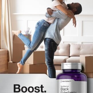 Horbäach Black Elderberry | 3000mg Capsules | 300 Count | Non-GMO Gluten Free | Sambucus Supplement - lunas-mystic-emporium.com Horbäach Black Elderberry | 3000mg Capsules | 300 Count | Non-GMO, Gluten Free | Sambucus Supplement