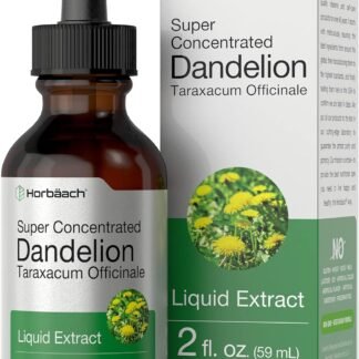 Horbäach Dandelion Root Extract Supplement | 2 fl oz | Super Concentrated | Alcohol Free Liquid Tincture | Vegetarian, Non-GMO, Gluten Free