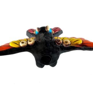 Hummingbird Aztec Whistle - Silbato Azteca Colibri Hecho en Mexico - Clay Bird Whistle with Singing Hummingbird Sound 110+ dB