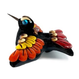 Hummingbird Aztec Whistle - Silbato Azteca Colibri Hecho en Mexico - Clay Bird Whistle with Singing Hummingbird Sound 110+ dB