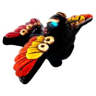 Hummingbird Aztec Whistle - Silbato Azteca Colibri Hecho en Mexico - Clay Bird Whistle with Singing Hummingbird Sound 110+ dB
