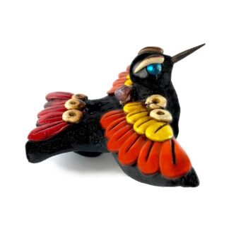 Hummingbird Aztec Whistle - Silbato Azteca Colibri Hecho en Mexico - Clay Bird Whistle with Singing Hummingbird Sound 110+ dB