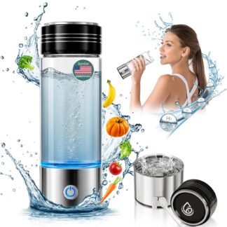 Hydrogen Water Bottle Generator, 15oz Rechargeable Glass Design, Up to 2000PPB in 3 Minutes, A Meaningful Gift for Parents & Those You Care About