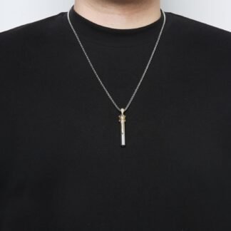 HZMAN Stainless Steel Whistle Necklace for Men Women, 80 Decibel Sports Dog Outdoor Whistle Adventure Gift