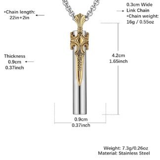 HZMAN Stainless Steel Whistle Necklace for Men Women, 80 Decibel Sports Dog Outdoor Whistle Adventure Gift