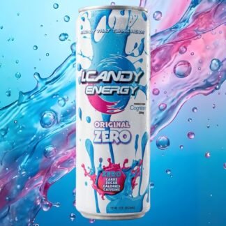 I.CANDY ZERO Energy Drink 24 Pack Caffeine Free, Zero Sugar Zero Calorie Bulk Energy Drinks, 250mg Cognizin Citicoline, No Caffeine Mental Focus Energy Case