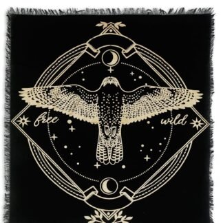 Indian Consigners Altar Cloth Celtic Pentagram Witchcraft Alter Tarot Spread Top Cloth Wiccan Square Spiritual 36 by 36 Sacred Cloth (Celtic Pentagram Silver)