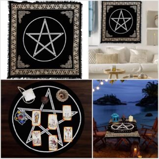 Indian Consigners Altar Cloth Pentagram Witchcraft Alter Tarot Spread Wiccan Square Spiritual 36 by 36 Sacred