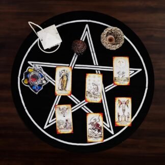 Indian Consigners Altar Cloth Pentagram Witchcraft Alter Tarot Spread Wiccan Square Spiritual 36 by 36 Sacred