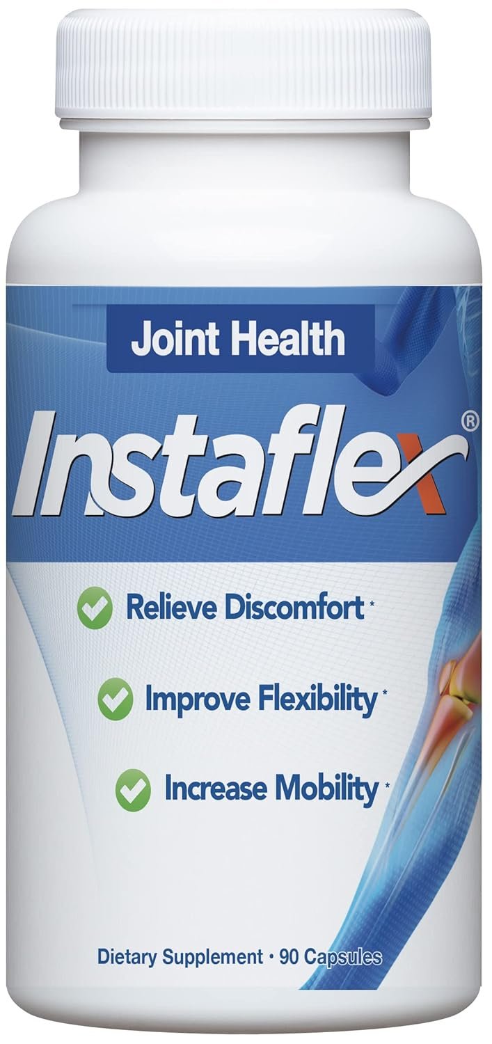Instaflex Joint Support Supplement - Clinically Studied Joint Relief Blend of Glucosamine MSM White Willow Turmeric Ginger Cayenne Hyaluronic Acid - 90 Capsules - lunas-mystic-emporium.com Instaflex Joint Support Supplement - Clinically Studied Joint Relief Blend of Glucosamine, MSM, White Willow, Turmeric, Ginger, Cayenne, Hyaluronic Acid - 90 Capsules