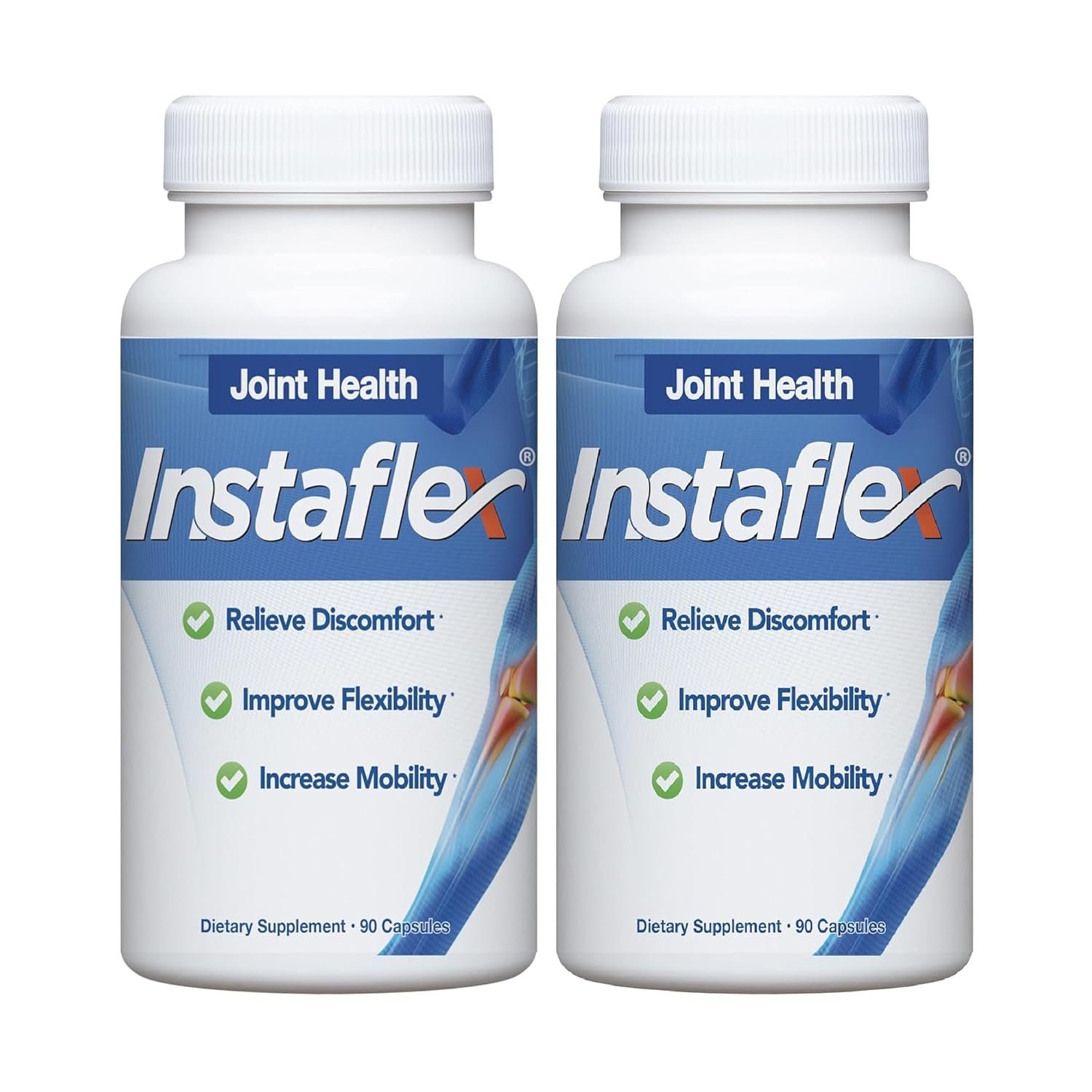 Instaflex Joint Support Supplement - Clinically Studied Joint Relief Blend of Glucosamine MSM White Willow Turmeric Ginger Cayenne Hyaluronic Acid - 90 Capsules - lunas-mystic-emporium.com Instaflex Joint Support Supplement - Clinically Studied Joint Relief Blend of Glucosamine, MSM, White Willow, Turmeric, Ginger, Cayenne, Hyaluronic Acid - 90 Capsules