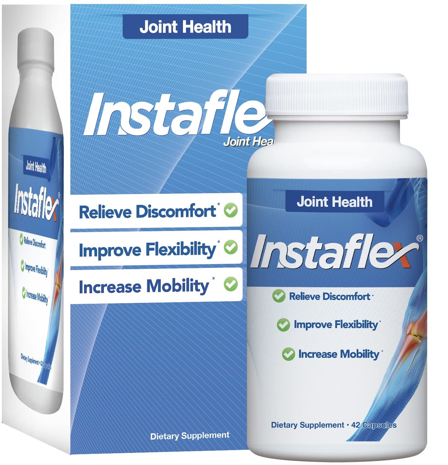 Instaflex Joint Support Supplement - Clinically Studied Joint Relief Blend of Glucosamine MSM White Willow Turmeric Ginger Cayenne Hyaluronic Acid - 90 Capsules - lunas-mystic-emporium.com Instaflex Joint Support Supplement - Clinically Studied Joint Relief Blend of Glucosamine, MSM, White Willow, Turmeric, Ginger, Cayenne, Hyaluronic Acid - 90 Capsules
