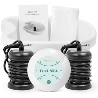 Ionic Foot Bath Detox Machine with Bag, Portable Foot Detox Machine, Ionic Foot Spa Ion Cleanse for Home Beauty Salon Spa with Arrays, 100 Liners