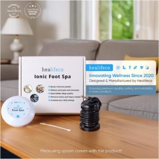 Ionic Foot Spa by Healifeco – Ion Foot Bath Detox Machine - For Toxins & Heavy Metals – Activates 2,000 Foot Detox Nodes – Easy 30-Min Home Detox – 90,000+ Happy Users Trust It...