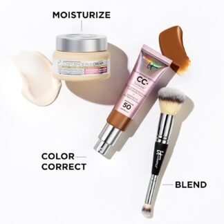 IT Cosmetics CC+ Cream Illumination - Radiant Full Coverage Foundation With SPF 50+, Color Corrector & Hydrating Anti-Aging Serum, Hydrolyzed Collagen + Peptides, Normal to Dry...