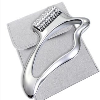 iunxkmi Gua Sha Tool for Face & Eye, Stainless Steel Facial Massage Tool - Depuff & Lifting, Promot Lymphatic Drainage