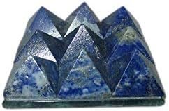 Jet International Jet Lovely Lapis Lazuli 9 Pyramid Plate A++ Free Booklet Crystal Therapy Chakra Power Protection Vastu Healing Feng Shui Energy Gift Success