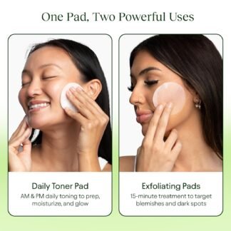 JiYu Toning Polish Pads - Korean Skincare for Dark Spots, Wrinkles & Dull Skin - Hydrating Facial Treatment with Snail Mucin, Niacinamide, Peptides & Centella - 100 Count