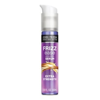 John Frieda Frizz Ease Extra Strength Hair Serum, Instantly Smooths for Healthy, Hydrated, Frizz-Free Hair, for Thick and Coarse Hair, with Argan, Coconut, and Moringa Oil for...
