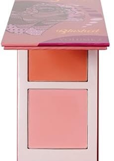 Juvia's Place Blushed Duo Blush - Two Tone Pigmented Buildable Pressed Mineral Powder - Rosy Natural Cheeks Matte Fresh Finish for All Skin Color -Volume2