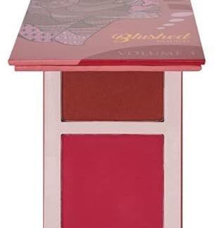 Juvia's Place Blushed Duo Blush Volume3 - Two Tone Pigmented Buildable Pressed Mineral Powder - Rosy Natural Cheeks Matte Fresh Finish for All Skin Color