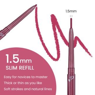 Kaely 1.5mm Skinny Gel Eyeliner Pencil,Berry Pink Cat Eye Liner Makeup Pen,Cream Smooth Eyeliner Crayon,delineador de ojos contra el agua,Waterproof Long Lasting 16 Hour...