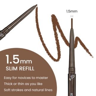 Kaely 1.5mm Skinny Gel Eyeliner Pencil,Brown Cat Eye Liner Makeup Pen,Cream Smooth Eyeliner Crayon,delineador de ojos contra el agua,Waterproof Long Lasting 16 Hour Wear,Vegan &...