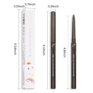 Kaely 1.5mm Skinny Gel Eyeliner Pencil,Brown Cat Eye Liner Makeup Pen,Cream Smooth Eyeliner Crayon,delineador de ojos contra el agua,Waterproof Long Lasting 16 Hour Wear,Vegan &...