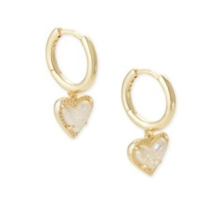 Kendra Scott Ari Heart Huggie Earrings for Women, Fashion Jewelry