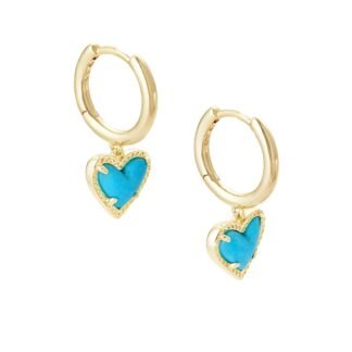 Kendra Scott Ari Heart Huggie Earrings for Women, Fashion Jewelry
