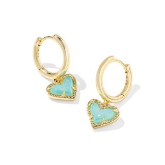 Kendra Scott Ari Heart Huggie Earrings for Women, Fashion Jewelry