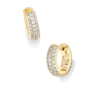 Kendra Scott Mikki Pave Huggie Earrings, Fashion Jewelry For Women