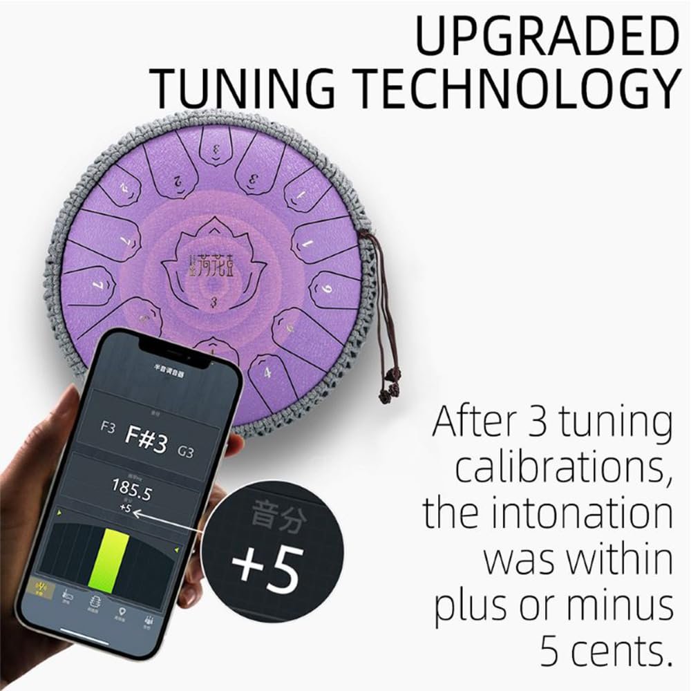 Konrisa Steel Tongue Drum Percussion Instruments 13 Inch 15 Notes C Major Steel Drum Musical for Meditation Yoga Zen Hand Pan Drums Instruments C Major with Drum Mallets and - lunas-mystic-emporium.com Konrisa Steel Tongue Drum Percussion Instruments, 13 Inch 15 Notes C Major Steel Drum Musical for Meditation Yoga Zen, Hand Pan Drums Instruments C Major with Drum Mallets and...