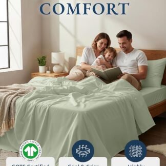 LANE LINEN 100 Organic Cotton Sheets Queen Size Bed Set Machine Wash Eco Friendly Sustainably Produced Cotton Queen Sheet Set Soft Comfy Long Stabple Naturally Cooling - lunas-mystic-emporium.com LANE LINEN 100% Organic Cotton Sheets Queen Size Bed Set, Machine Wash Eco Friendly Sustainably Produced Cotton Queen Sheet Set, Soft & Comfy Long Stabple Naturally Cooling...